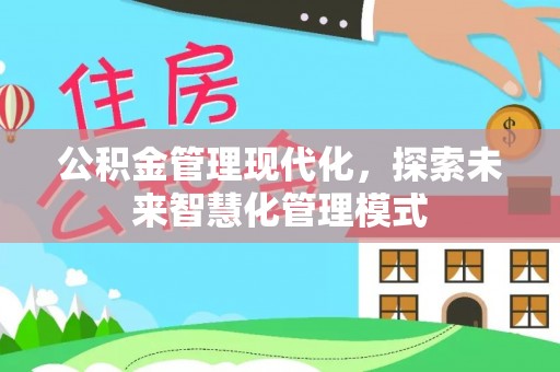 台西公积金管理现代化，探索未来智慧化管理模式