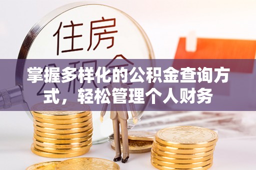台西掌握多样化的公积金查询方式，轻松管理个人财务